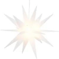 vidaXL LED-Weihnachtsstern Faltbar Weiß 57 cm