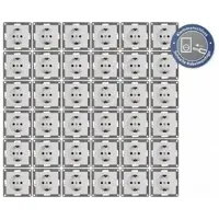 McPower Schutzkontakt-Steckdose ''Cup'' 250V~/16A, UP, Klemmanschluss, 36er-Pack