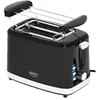 Camry Premium CR 3218, 2 Scheibe(n), Schwarz, Silber, Tasten, Drehregler, 900 W, 890 g, 2697 Stück(e)