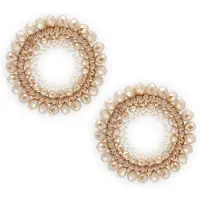 PAULIE POCKET Damen Schmuck Elegant Hoops Earrings - Goudkleurig - Größe ONESIZE