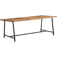 vidaXL Esstisch 200x100x75 cm Massivholz Mango