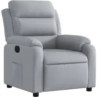 vidaXL Relaxsessel Hellgrau Stoff