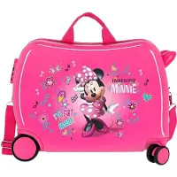 Disney für Männer/Jungen. 23398E1 Koffer für Fahrer Minnie Aufkleber 2 multidirektionale Räder -38x55x20cm (OSFA), Lässig, Rosa, Synthetisch