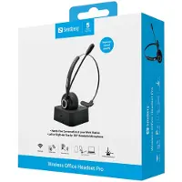 Sandberg Bluetooth Office Headset Pro, Kabellos, Büro/Callcenter, Kopfhörer, Schwarz