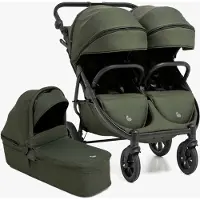 Beemoo BFF60 2 Geschwisterwagen inkl. Liegewanne, Dark Forest, Doppelkinderwagen