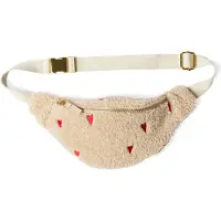 Studio Noos Mädchen Heuptassen Teddy Hearts Mini Fanny Pack - Beige - Größe ONESIZE