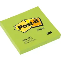 Post-It Notizzettel Post-it 7.6 cm x 7.6 cm Grün, 1 Block