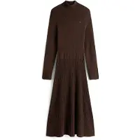 Tommy Hilfiger Strickkleid WW0WW47303 Braun Regular Fit
