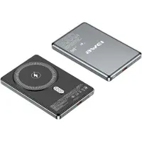 Awei PA-30 5000mAh MagSafe induktive Powerbank grau