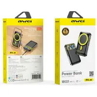 Awei PA-10 10000mAh induktive MagSafe Powerbank schwarz