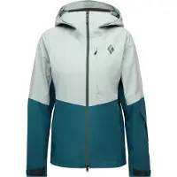 Black Diamond - Wasserfeste und atmungsaktive Jacke für Skitourengehen - W Recon Stretch Shell Agave Deep Woods für Damen - Größe L - Grün
