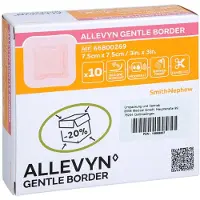 BWB Medical GmbH Allevyn Gentle Border 7,5x7,5 Cm Schaumverb. 10 St