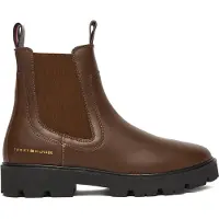 Tommy Hilfiger Klassische Stiefeletten Lthr Low Chelsea FW0FW08775 Braun 36