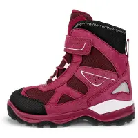 Ecco Snow Mountain WP 1V Winterstiefel Jr, Black/Red Plum/Dark Ruby, 38