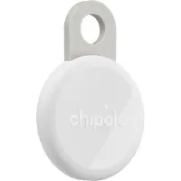 Chipolo LOOP wiederaufladbare Ortungs-Tag, kompatibel mit Apple Find My auf iPhone (Chalk)
