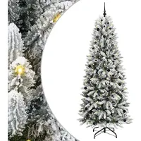 vidaXL Künstlicher Weihnachtsbaum Weiß 240 cm