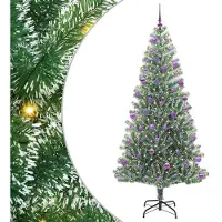 vidaXL Runa (mit LEDs und lilafarbenen Bällen)
