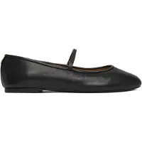 Ralph Lauren für Damen. 802977874001 Jayna Hausschuhe aus schwarzem Nappaleder (38), Wohnung, Keine, Lässig, Klassisch