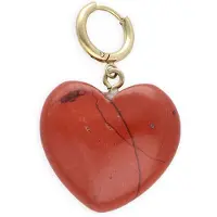 BONNIE STUDIOS Damen Schmuck Heart Copper Pendant - Rood - Größe ONESIZE