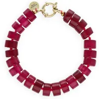 BONNIE STUDIOS Damen Schmuck Phil Bracelet - Fuchsia - Größe ONESIZE