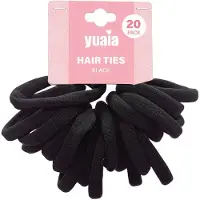 Yuaia Haircare Yuaia Hair Ties Black 20 stk.