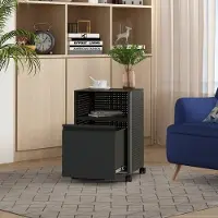 En.casa Rollcontainer Velvevn Stahl 54x40x36 cm Schwarz []