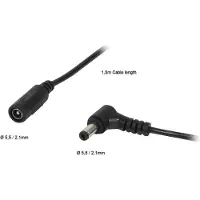 ALLNET Ersatznetzteil Hohlbuchse Hohlstecker Adapterkabel Verlängerung 51mm x 21