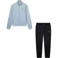 Champion Trainingsanzug "Tracksuit Small Logo", Herren, Gr. S (44/46), clbl, nbk, Obermaterial: 100% Polyester, Sportanzüge Trainingsanzug, zweiteiliges Set, mit Reißverschlusstaschen