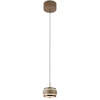 Pure Hängelampe Falling Rings, dimmbar, bronze / altmessing, für Wohn- / Esszimmer, Metall, Modern