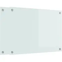 vidaXL Küchenrückwand 2 stk. Weiß 70 x 50 cm Gehärtetes Glas
