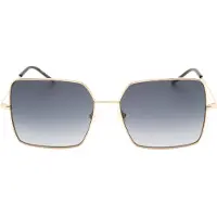 HUGO BOSS Dunkelgraue SF-Linsen-Sonnenbrille in Roségold