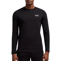 Emporio Armani für Herren. 8NPT28_PJVQZ Core Identity Langarm-T-Shirt aus Baumwolle schwarz (L), Lässig