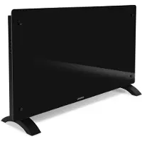 Vonroc Luxuriöser Elektroheizer – Konvektor – Glasfront – 2500W – Schwarz | WLAN