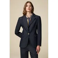 Oltre Denim Blazer With Bows Blue Größe: 40 | Blazer Outlet | Damen | Blau