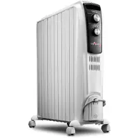 De'Longhi De’Longhi Dragon4 TRD4 1025, Flur, Weiß, Drehregler, 2500 W, 1100 W, 75 m³