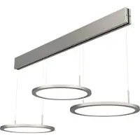 Sonstiges Plate 3 LED, Pendelleuchte, edelstahlfarbig 7065011