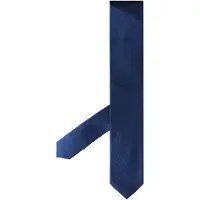 Hackett London Satin Twill Solid Herren Blue Krawatten