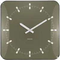 Karlsson - Wanduhr Sucinto Dome Square - Grün - 35x35x35cm
