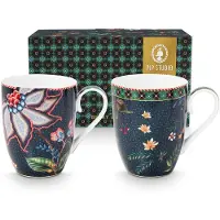 Pip studio Tassen Berry Blues 350 ml (2er-Set)