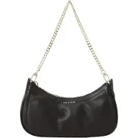 Ted Baker Leder Umhängetasche Schultertasche Laarna Webbing Leather Shoulder Bag Black schwarz