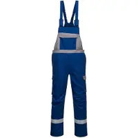 Portwest FR07 Bizflame Ultra zweifarbige Latzhose Royal Blue Gr. S