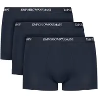 Emporio Armani für Herren. EM000259_AF14132 Set mit 3 marineblauen Boxershorts (XXL), Schwarz, Heimtextilien, Synthetisch