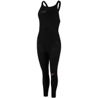 Speedo Fastell Elite 2 Openwater BLCK/Rd Closedback Womens Badeanzug 8 103143597