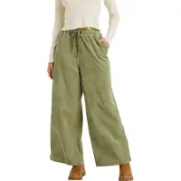 Roxy Strandhose "LEKEITIO PANT KNIT", Damen, Gr. XS (34), N-Gr, grün (oil grün), Obermaterial: 68% Baumwolle, 30% Polyester, 2% Elasthan, Hosen Strandhose