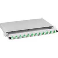 EFB Elektronik LWL-Patchpanel Spleisbox,19, 6xE2000/APC, 9/125um