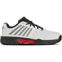 K-Swiss Tennisschuhe K-Swiss Express Light 3 HB Herren Bright White Stretch Limo High Risk Red-Schuhgröße 42,5