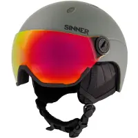 Sinner Skihelm Titan Visor Kinder Matte Moss Green 2024-S