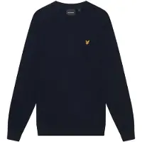 Lyle & Scott Pullover Cotton Merino Crew Neck Herren Dark Navy-XL