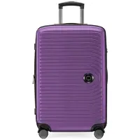 Hauptstadtkoffer - Mitte - Mittelgroßer Koffer Trolley Hartschalenkoffer, Check-In Gepäck mit XL Erweiterung, Dopperollen, TSA-Schloss, 68 cm, 88 L,Aubergine
