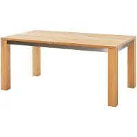 Diamond Garden Tisch Nizza 170 x 100 x 76 cm Recyceltes Teak Edelstahl Natur